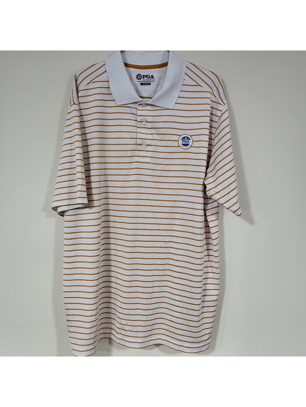 PGA Performance Mens Golf Polo Shirt Oak Hill 2013 PGA Embroidery Size Large